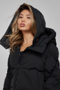Оптом Зимняя женская куртка модная с капюшоном черного цвета 52306Ch в Екатеринбурге, фото 15
