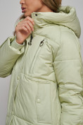 Оптом Зимняя женская куртка модная с капюшоном салатового цвета 52308Sl в Екатеринбурге, фото 15