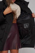 Оптом Зимняя женская куртка модная с капюшоном черного цвета 52310Ch в Екатеринбурге, фото 16
