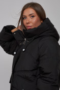 Оптом Зимняя женская куртка модная с капюшоном черного цвета 52310Ch в Казани, фото 22