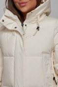 Оптом Пальто утепленное молодежное зимнее женское светло-бежевого цвета 52328SB в Екатеринбурге, фото 13