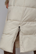 Оптом Пальто утепленное молодежное зимнее женское светло-бежевого цвета 52329SB, фото 13