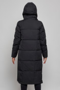 Оптом Пальто утепленное молодежное зимнее женское черного цвета 52351Ch в Перми, фото 14