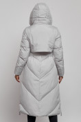 Оптом Пальто утепленное молодежное зимнее женское светло-серого цвета 52356SS в Алма-Ате, фото 16