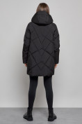 Оптом Зимняя женская куртка модная с капюшоном черного цвета 52361Ch в Екатеринбурге, фото 4