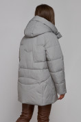Оптом Зимняя женская куртка модная с капюшоном светло-серого цвета 52362SS в Казани, фото 15