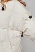 Оптом Пальто утепленное молодежное зимнее женское светло-бежевого цвета 52392SB в Санкт-Петербурге, фото 11