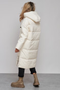 Оптом Пальто утепленное молодежное зимнее женское светло-бежевого цвета 52392SB, фото 21