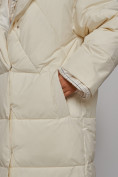 Оптом Пальто утепленное молодежное зимнее женское светло-бежевого цвета 52393SB, фото 13