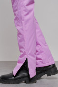 Оптом Полукомбинезон утепленный женский зимний горнолыжный розового цвета 526R, фото 11