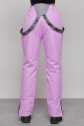 Оптом Полукомбинезон утепленный женский зимний горнолыжный розового цвета 526R, фото 8