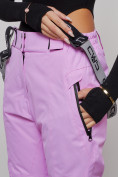 Оптом Полукомбинезон утепленный женский зимний горнолыжный розового цвета 526R, фото 9