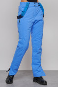 Оптом Полукомбинезон утепленный женский зимний горнолыжный синего цвета 526S в Самаре, фото 7