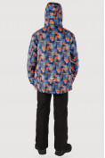 Оптом Куртка горнолыжная подростковая для мальчика темно-синего цвета 546-1TS, фото 3