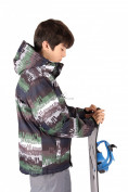 Оптом Куртка горнолыжная подростковая для мальчика цвета хаки 546-1Kh, фото 3