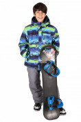 Оптом Куртка горнолыжная подростковая для мальчика зеленого цвета 546-1Z в Перми, фото 4