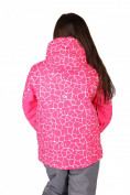 Оптом Костюм горнолыжный  для девочки розового цвета 548R в Перми, фото 3