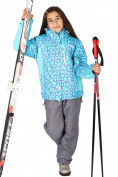 Оптом Костюм горнолыжный  для девочки синего цвета 548S в Сочи, фото 2