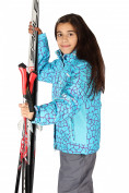 Оптом Куртка горнолыжная подростковая для девочки синего цвета 548-1S в Новосибирске