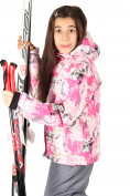 Оптом Куртка горнолыжная подростковая розового цвета 1549R в Санкт-Петербурге, фото 2