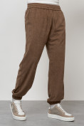 Оптом Спортивный костюм мужской модный из микровельвета бежевого цвета 55002B в Кемерово, фото 7