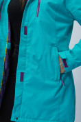Оптом Парка женская с капюшоном синего цвета 551705S в Казани, фото 12