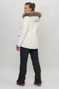 Оптом Куртка спортивная женская зимняя с мехом белого цвета 551777Bl в Екатеринбурге, фото 13
