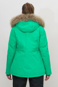 Оптом Куртка спортивная женская зимняя с мехом салатового цвета 551777Sl в Казани, фото 10