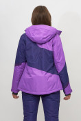 Оптом Горнолыжная куртка женская фиолетового цвета 551901F в Екатеринбурге, фото 6