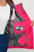 Оптом Горнолыжная куртка женская розового цвета 551911R в Казани, фото 11
