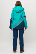 Оптом Горнолыжная куртка женская зеленого цвета 551911Z в Казани, фото 16