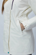 Оптом Парка женская с капюшоном белого цвета 551992Bl в Екатеринбурге, фото 16