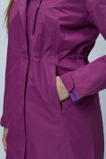 Оптом Парка женская с капюшоном фиолетового цвета 551992F в Екатеринбурге, фото 10