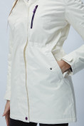 Оптом Парка женская с капюшоном белого цвета 551993Bl в Казани, фото 12