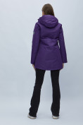 Оптом Парка женская с капюшоном темно-фиолетового цвета 551993TF в Екатеринбурге, фото 5