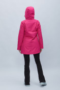 Оптом Парка женская с капюшоном розового цвета 551996R в Казани, фото 15