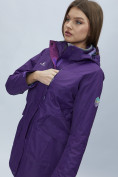 Оптом Парка женская с капюшоном темно-фиолетового цвета 551996TF в Екатеринбурге, фото 6