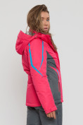 Оптом Горнолыжная куртка женская розового цвета 552002R в Казани, фото 3