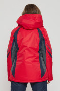 Оптом Горнолыжная куртка женская big size красного цвета 552012Kr в Екатеринбурге, фото 4
