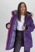 Оптом Парка женская с мехом зимняя большого размера темно-фиолетового цвета 552021TF в Екатеринбурге, фото 11