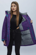 Оптом Парка женская с мехом зимняя большого размера темно-фиолетового цвета 552022TF в Казани, фото 19