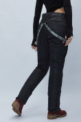 Оптом Полукомбинезон брюки горнолыжные женские черного цвета 55221Ch в Казани, фото 10