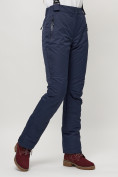 Оптом Полукомбинезон брюки горнолыжные женские темно-синего цвета 55221TS, фото 6