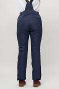 Оптом Полукомбинезон брюки горнолыжные женские темно-синего цвета 55221TS, фото 7