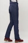 Оптом Полукомбинезон брюки горнолыжные женские темно-синего цвета 55221TS в Казани, фото 9