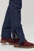 Оптом Полукомбинезон брюки горнолыжные женские темно-синего цвета 55221TS, фото 13