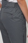Оптом Полукомбинезон брюки горнолыжные больших размеров темно-серого цвета 55222TC в Екатеринбурге, фото 5