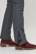Оптом Полукомбинезон брюки горнолыжные больших размеров темно-серого цвета 55222TC в Екатеринбурге, фото 6