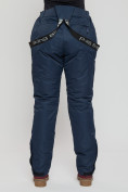 Оптом Полукомбинезон брюки горнолыжные больших размеров темно-синего цвета 55222TS в Казани, фото 14