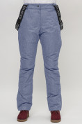 Оптом Полукомбинезон брюки горнолыжные женские серого цвета 55223Sr, фото 4